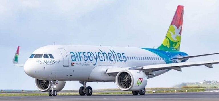 AIR SEYCHELLES LTD Air Seychelles A320neo aircraft 3 768x354