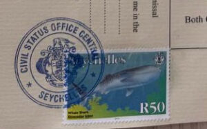 civil status stamp seychelles